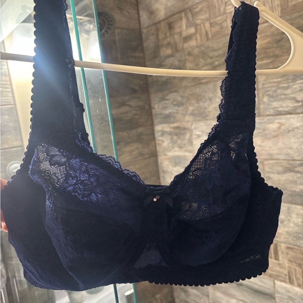 Lace Bralette in Navy Blue